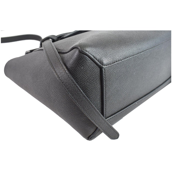 CELINE Micro Belt Grained Calfskin 2Way Shoulder Bag Black