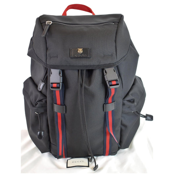 GUCCI Techno Fabric Backpack Bag Black 429037
