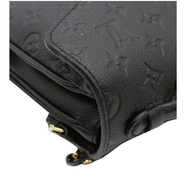 LOUIS VUITTON Metis Pochette Empreinte Leather Shoulder Bag Black