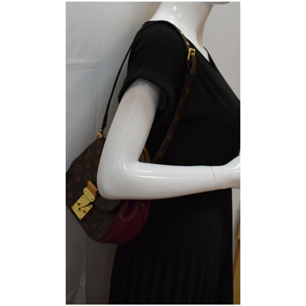 LOUIS VUITTON Eden PM Monogram Canvas Shoulder Bag Brown