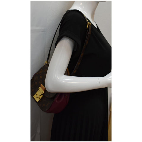 LOUIS VUITTON Eden PM Monogram Canvas Shoulder Bag Brown