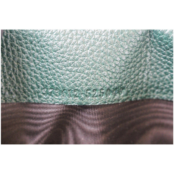 Gucci Zumi Grainy Leather Continental Wallet Dark Green - item code