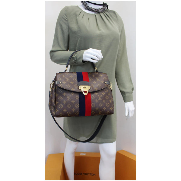 street view lv Georges Monogram Canvas Satchel Bag