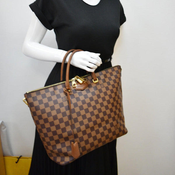 Louis Vuitton Belmont Damier Ebene Tote Bag Brown - DDH