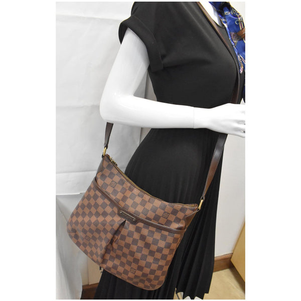 LOUIS VUITTON Bloomsbury PM Damier Ebene Crossbody Bag Brown