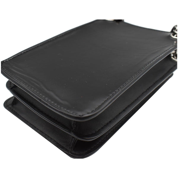 CHANEL O-Phone Holder Patent Leather Crossbody Bag Black