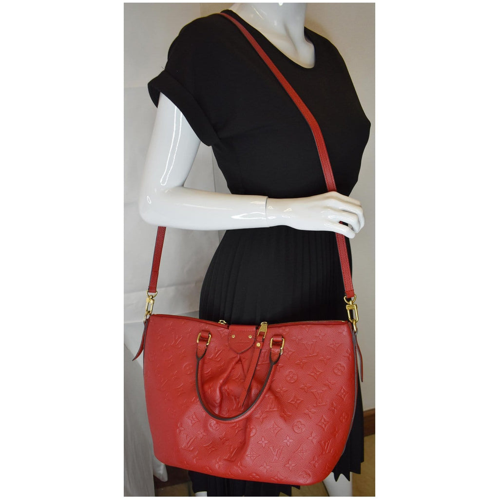 Louis Vuitton Empreinte Monogram Mazarine MM - Burgundy Handle Bags,  Handbags - LOU735219