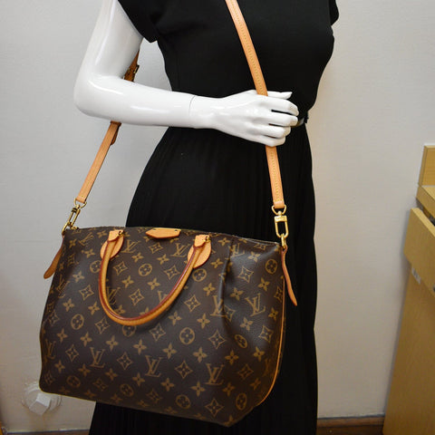 LOUIS VUITTON Turenne MM Monogram Canvas 2Way Shoulder Bag Brown
