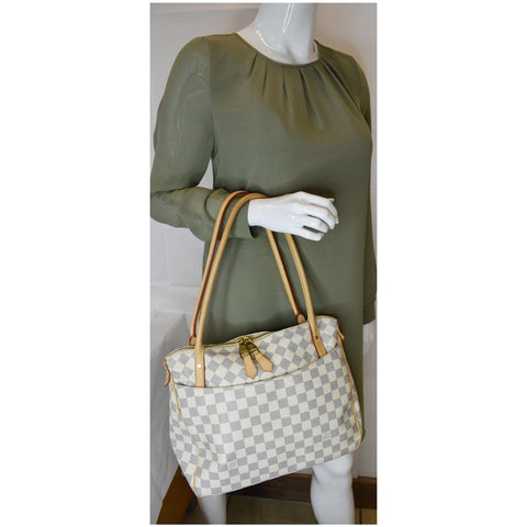 Louis Vuitton Figheri PM Damier Azur Shoulder Bag - elbow handbags