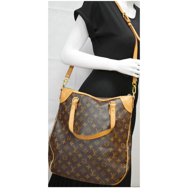 LOUIS VUITTON Odeon GM Monogram Canvas Shoulder Bag Brown