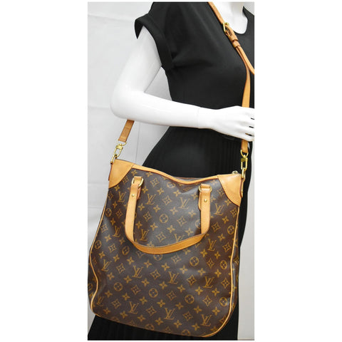 LOUIS VUITTON Odeon GM Monogram Canvas Shoulder Bag Brown