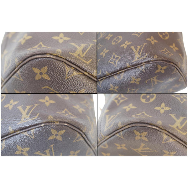 LOUIS VUITTON Neverfull MM Monogram Canvas Tote Shoulder Bag Brown