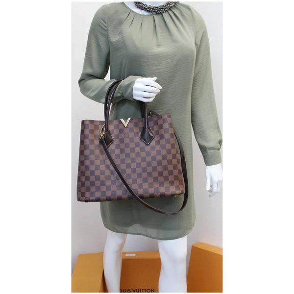 LOUIS VUITTON Kensington Damier Ebene Shoulder bag Brown