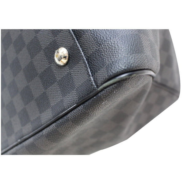 Brass button Lv Roadster Damier Graphite Travel Bag