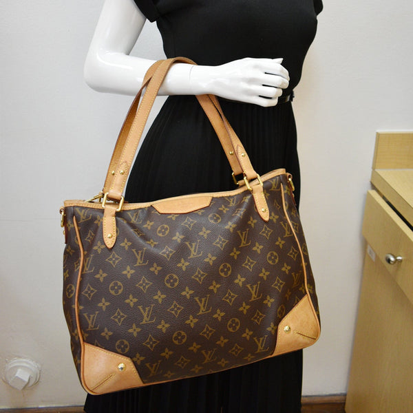 LOUIS VUITTON Estrela MM Monogram Canvas Shoulder Bag Brown