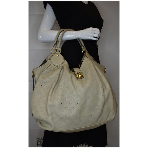 LOUIS VUITTON Mahina XXL Monogram Leather Opal Shoulder Bag