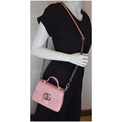 Gucci GG Marmont Mini Top Handle Shoulder Bag