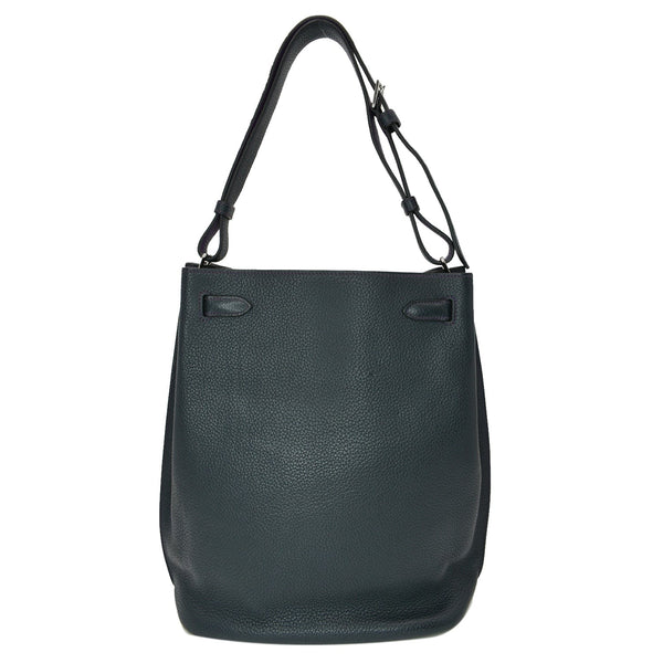 Hermes So Kelly 26 Taurillon Clemence Tote Bag Black - DDH