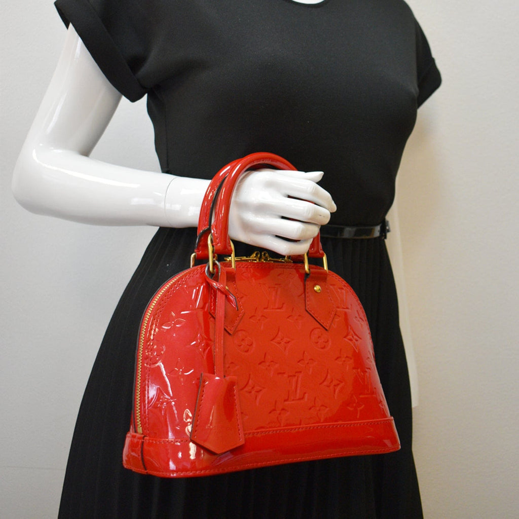 Alma BB Vernis Leather Red GHW