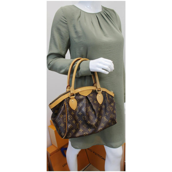 Louis Vuitton Tivoli PM Monogram Canvas Shoulder Bag Brown for women