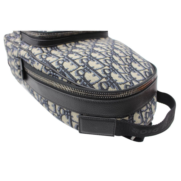 CHRISTIAN DIOR Minin Rider Oblique Jacquard Backpack Beige