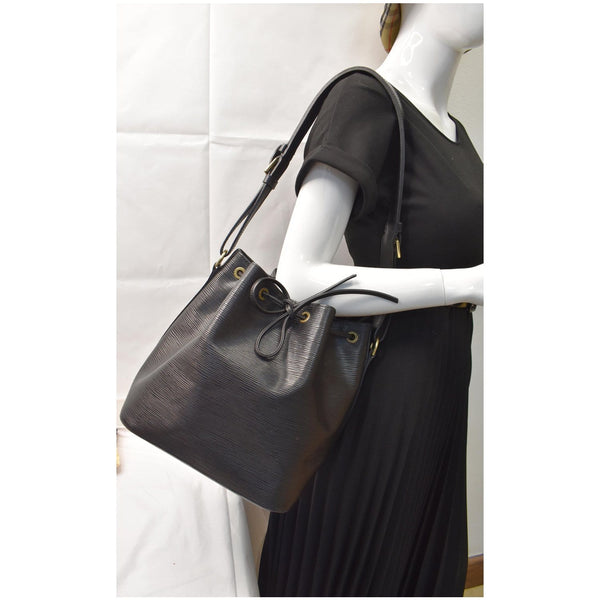 Louis Vuitton Petit Noe Epi Leather Shoulder Bag Women