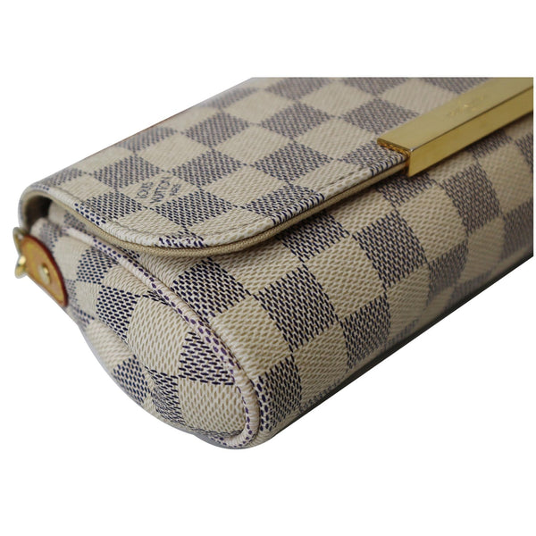 LOUIS VUITTON Favorite PM Damier Azur Crossbody Bag White