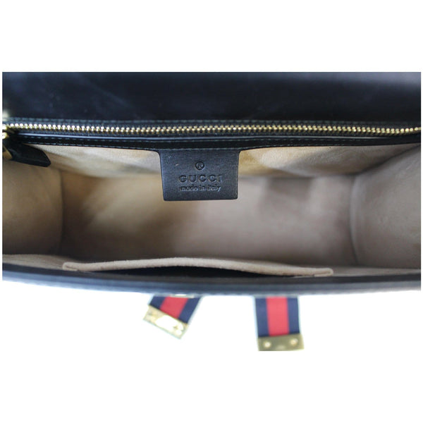 Gucci Sylvie Small Leather Shoulder Bag Black 421882