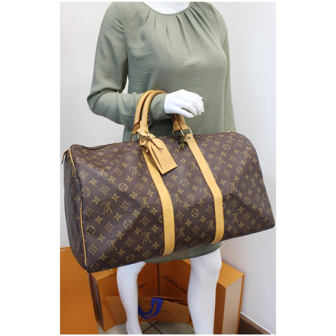 Louis Vuitton Keepall 45 Monogram Canvas Travel Bag full view