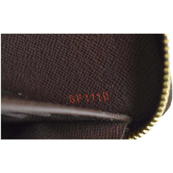LOUIS VUITTON Zippy Damier Ebene Organizer Wallet Brown