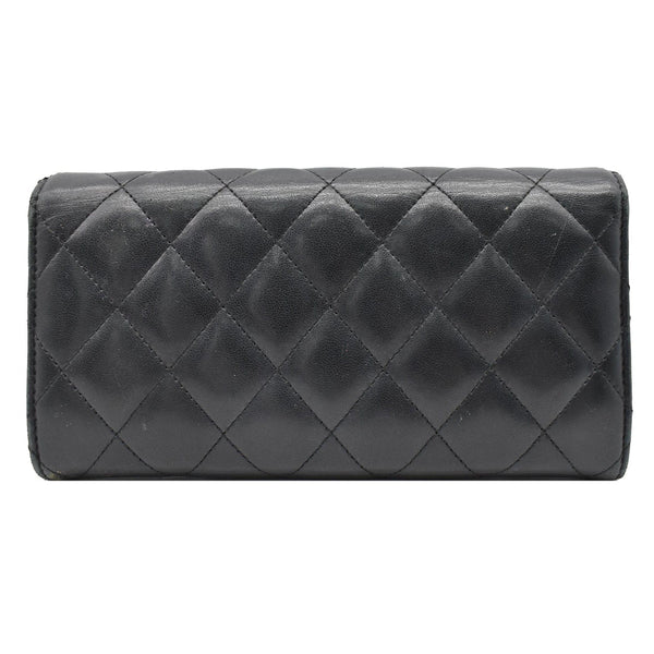 Chanel Classic Long Flap Leather Wallet Black - Shop Now