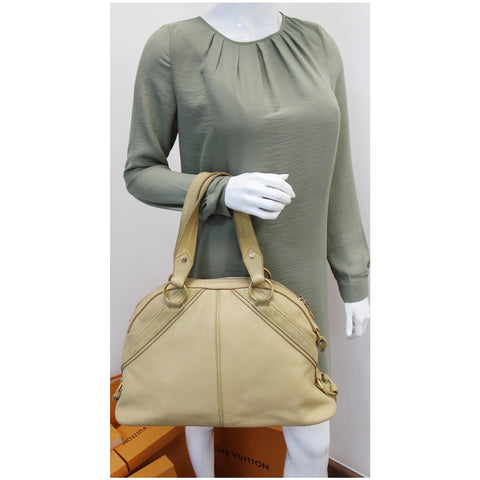 YVES SAINT LAURENT Muse Leather Dome Satchel Bag Tan - Final Sale