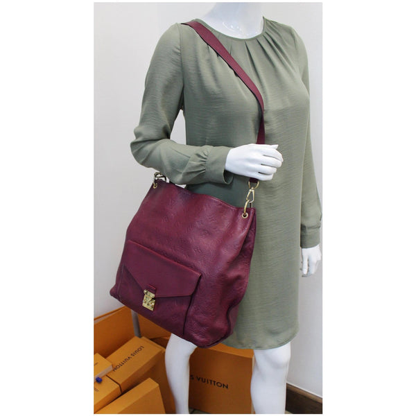 LOUIS VUITTON Metis Hobo Monogram Empreinte Shoulder Bag Mulberry
