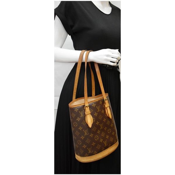 Louis Vuitton Marais Bucket Monogram Canvas Shoulder Bag