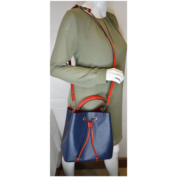 Louis Vuitton Neonoe Epi Leather Shoulder Bag Indigo - women bag