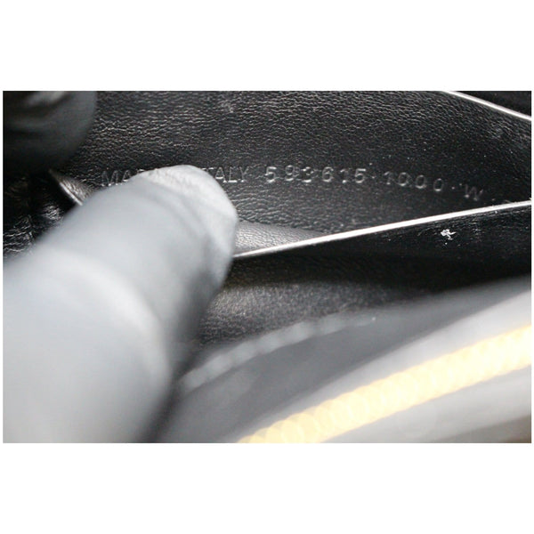 BALENCIAGA B Embossed Leather Chain Crossbody bag Black - 25% OFF