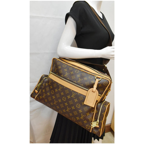 LOUIS VUITTON Sac Squash Monogram Canvas Shoulder Bag Brown