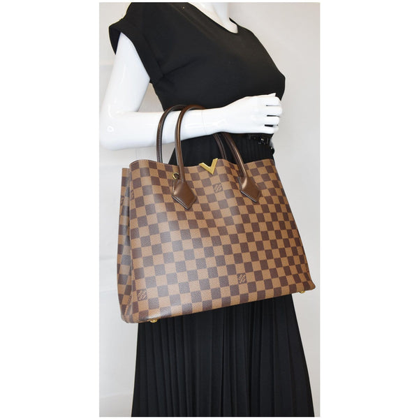 LOUIS VUITTON Kensington Damier Ebene Shoulder Bag Brown