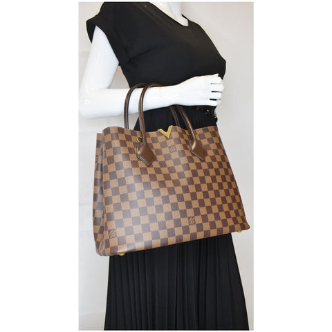 LOUIS VUITTON Kensington Damier Ebene Shoulder Bag Brown