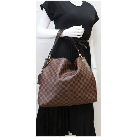 Louis Vuitton Graceful MM Damier Ebene Shoulder Bag