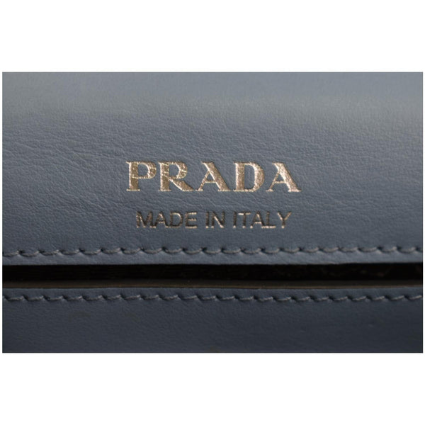 PRADA City Plex Ribbon Calfskin Shoulder Bag Blue/Pink