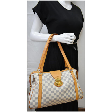 LOUIS VUITTON Stresa PM Damier Azur Shoulder Bag White