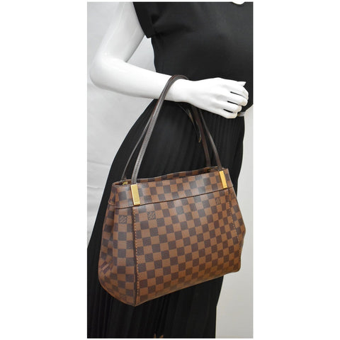 LOUIS VUITTON Marylebone PM Damier Ebene Shoulder Bag Brown