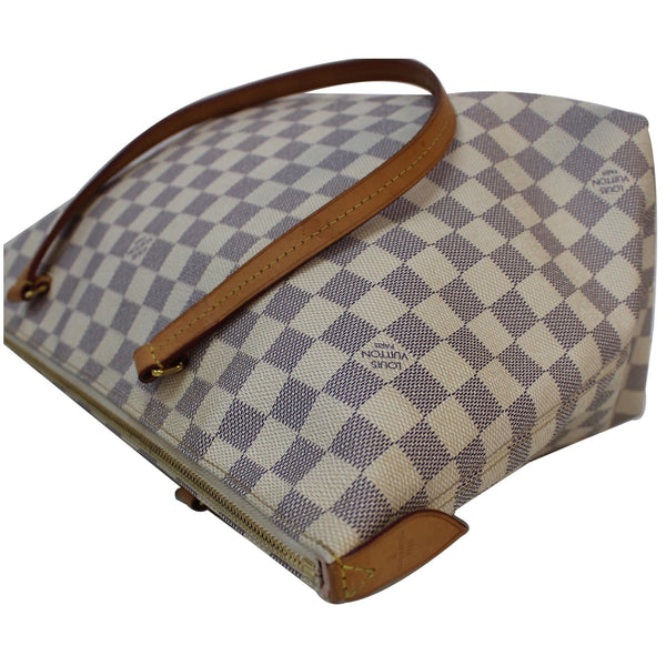 Louis Vuitton Iena MM Damier Azur Crossbody Bag straps
