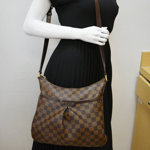 LOUIS VUITTON Bloomsbury PM Damier Ebene Crossbody Bag Brown