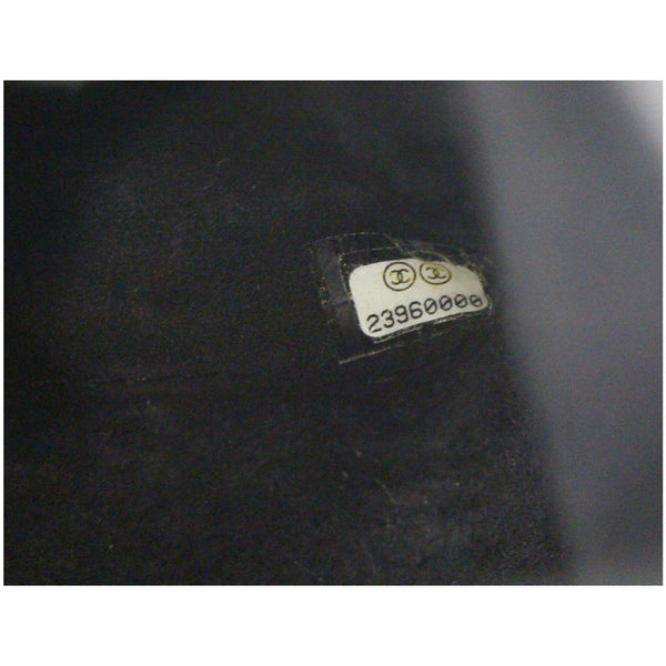 CHANEL Classic Pure Caviar Medium Double Flap Leather Shoulder Bag Black