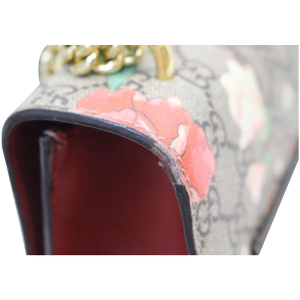 Gucci Tian Padlock GG Supreme Leather Tote Close View