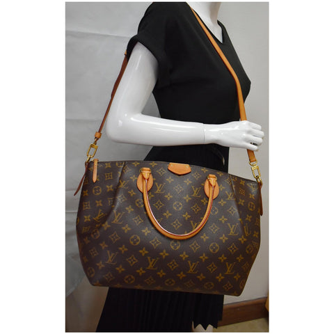 LOUIS VUITTON Turenne GM Monogram Canvas 2 Way Shoulder Bag Brown