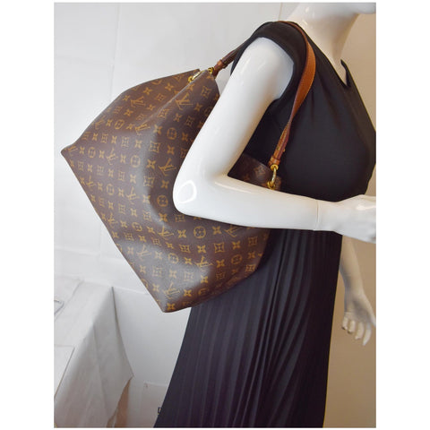 Louis Vuitton Graceful MM Monogram Canvas Shoulder Bag for women