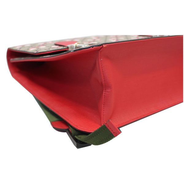 Gucci GG Supreme Backpack 2way Shoulder Tote Bag red body